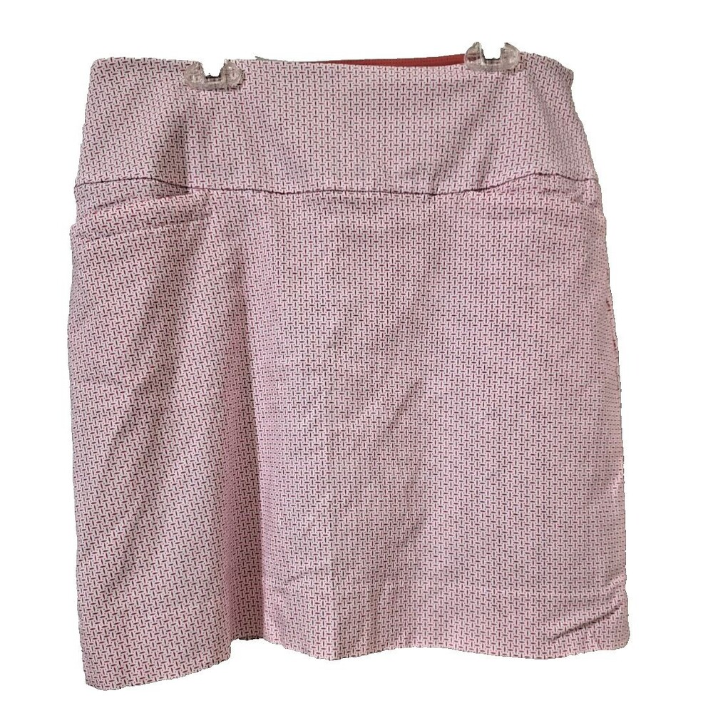 S.C. & CO. Coral Print Golf /Tennis Skort W Pockets 360 Tummy Control Sz Medium